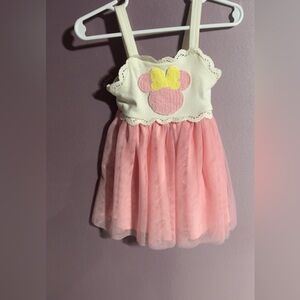 Disney Pink and Cream Dress with Mouse Patch